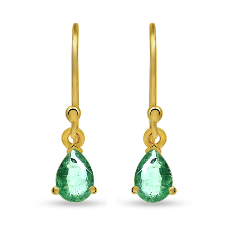 7*5 MM Pear - 18k Gold Vermeil - Mint Green Kyanite Faceted Earrings - ESBC411G-GK Catalogue