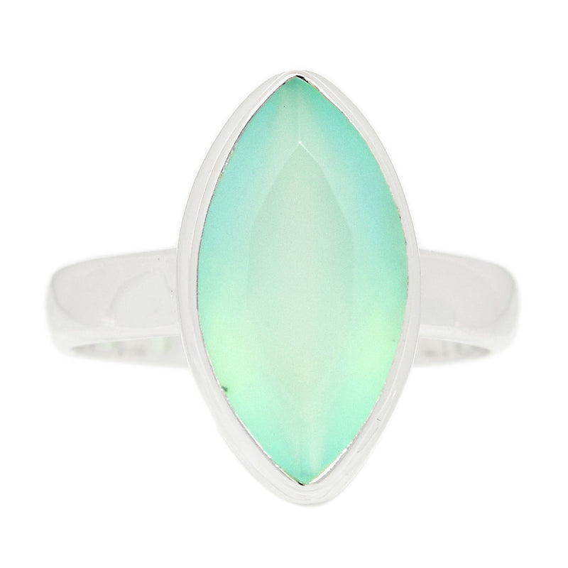 Aqua Chalcedony Faceted Ring - ACFR170