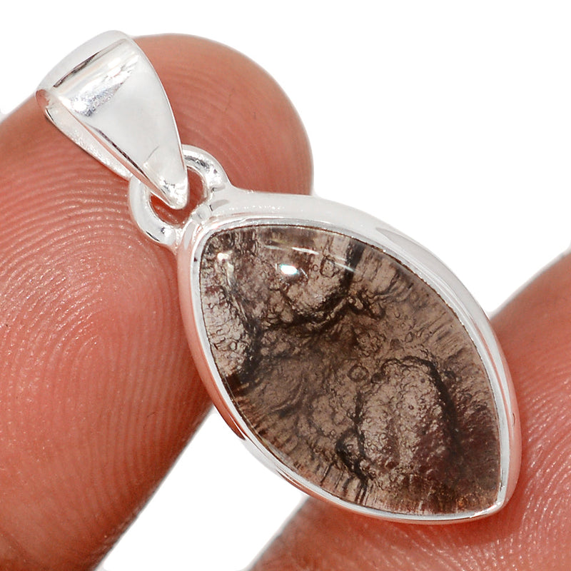 1.1" Agni Magnetite Cabochon Pendants - AGMP17
