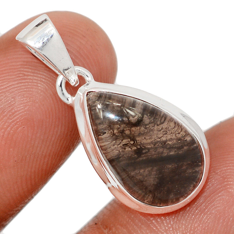1.1" Agni Magnetite Cabochon Pendants - AGMP33