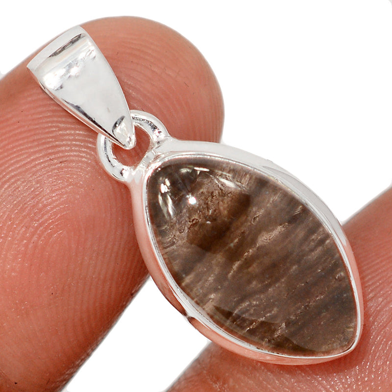 1.1" Agni Magnetite Cabochon Pendants - AGMP36