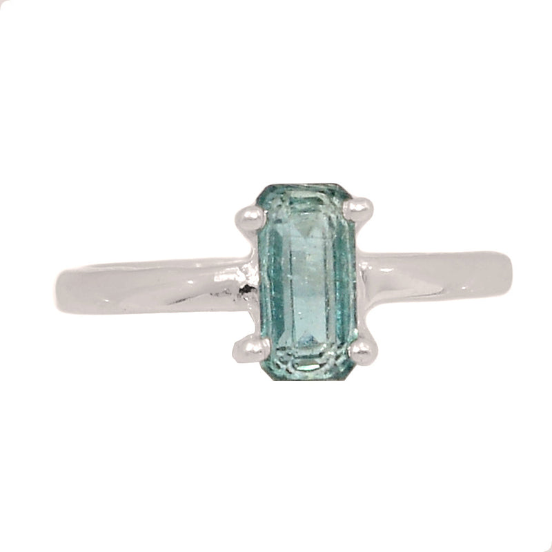 Claw - Aqua Kyanite Faceted Ring - AKFR228