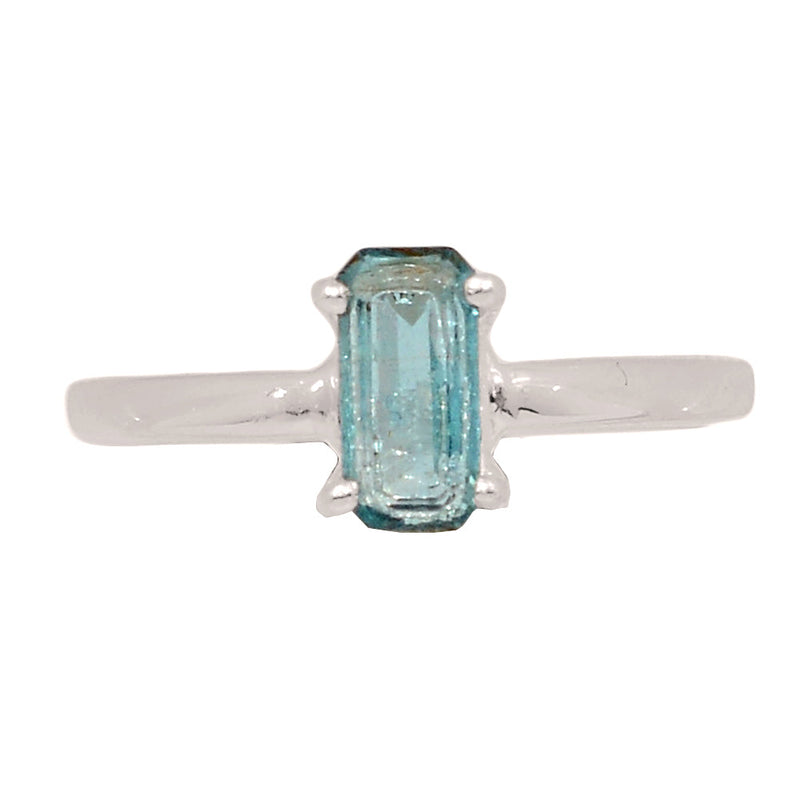 Claw - Aqua Kyanite Faceted Ring - AKFR249
