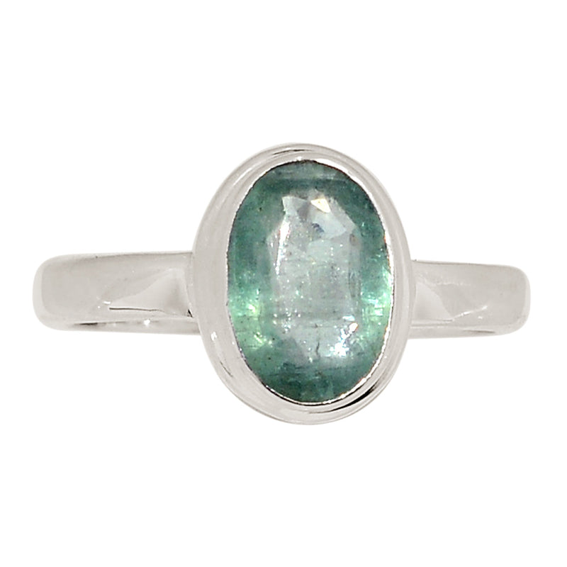 Aqua Kyanite Faceted Ring - AKFR255