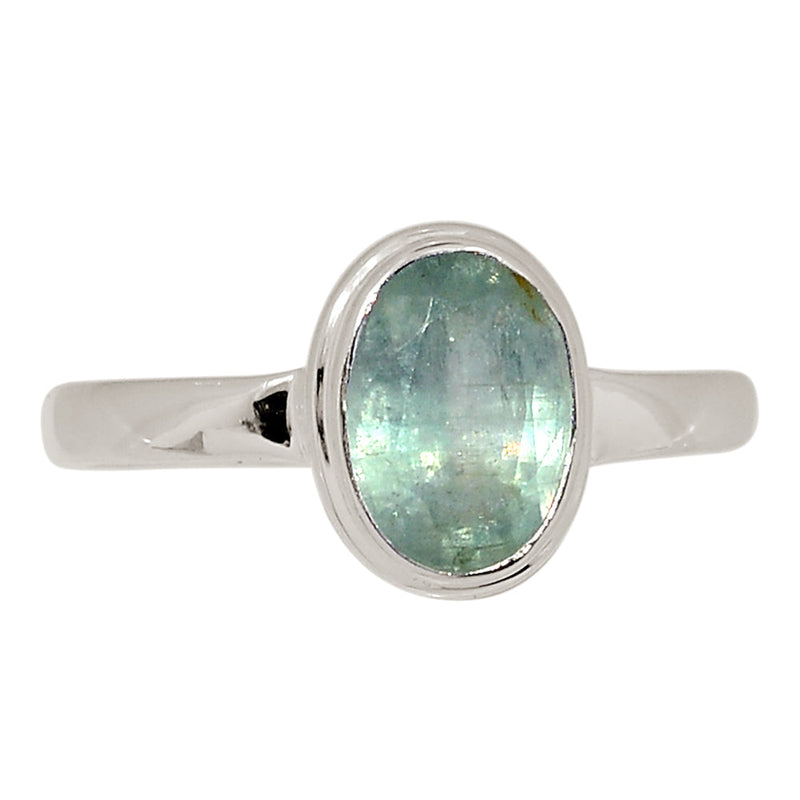 Aqua Kyanite Faceted Ring - AKFR256