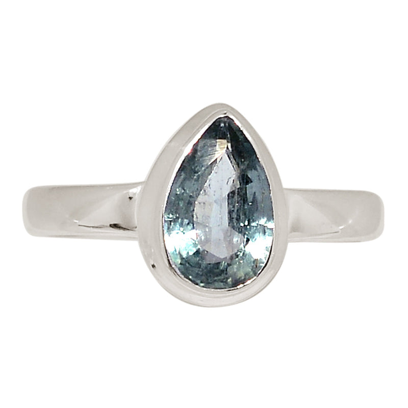 Aqua Kyanite Faceted Ring - AKFR261