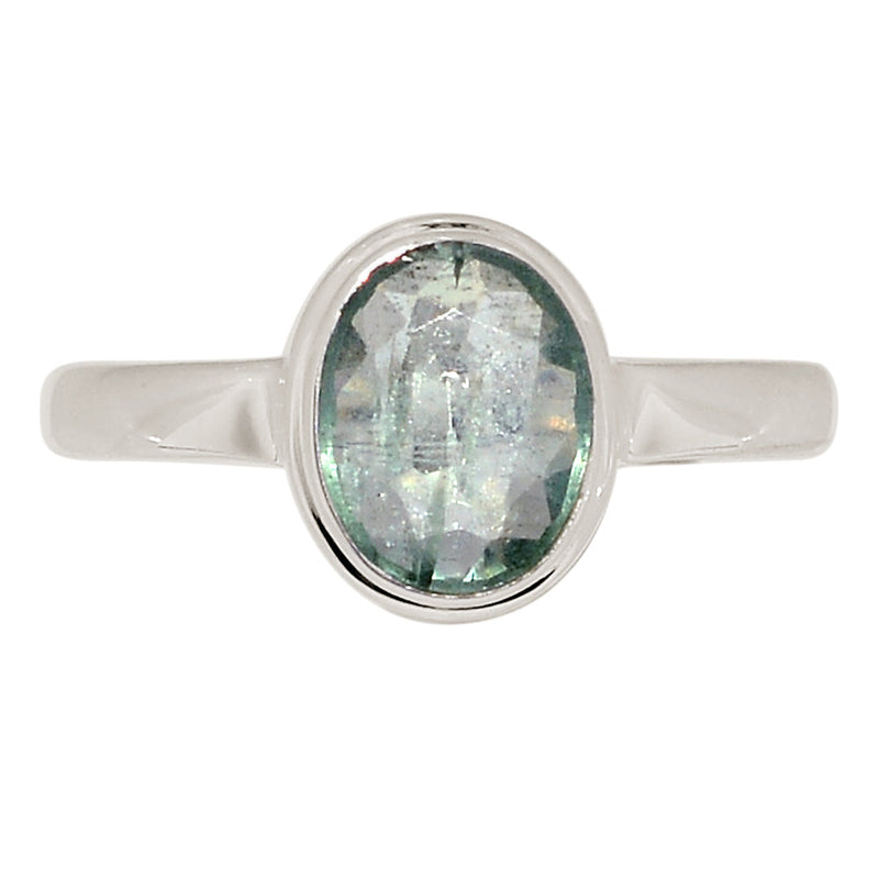 Aqua Kyanite Faceted Ring - AKFR265