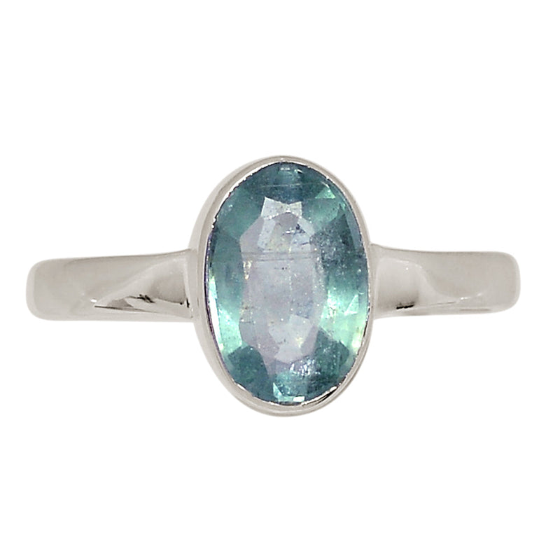 Aqua Kyanite Faceted Ring - AKFR268