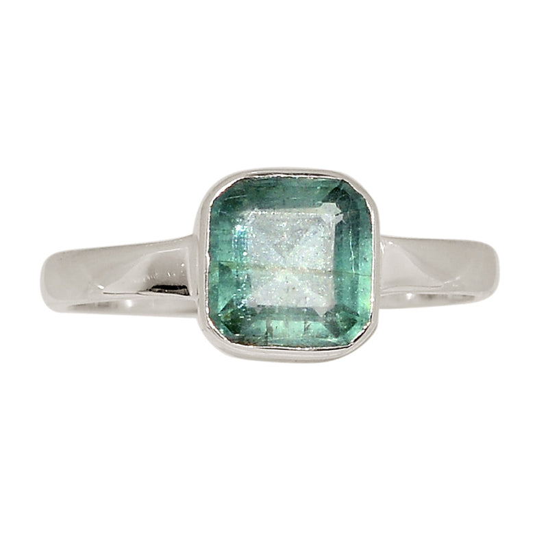 Aqua Kyanite Faceted Ring - AKFR269