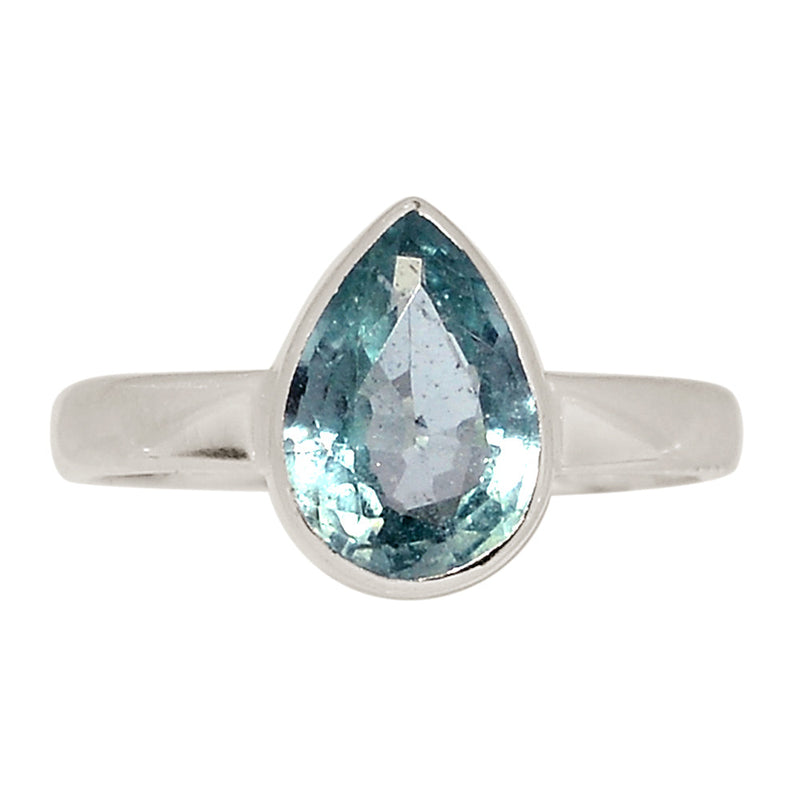 Aqua Kyanite Faceted Ring - AKFR270