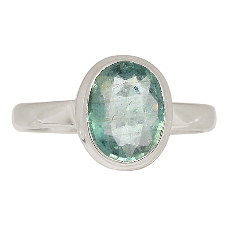 Aqua Kyanite Faceted Ring - AKFR274