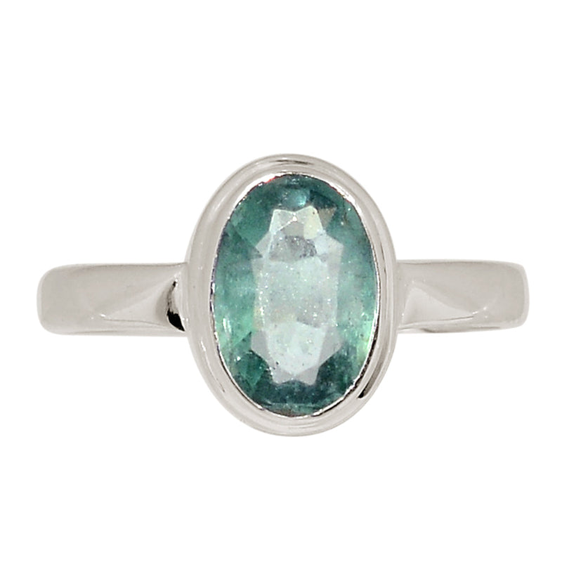 Aqua Kyanite Faceted Ring - AKFR275