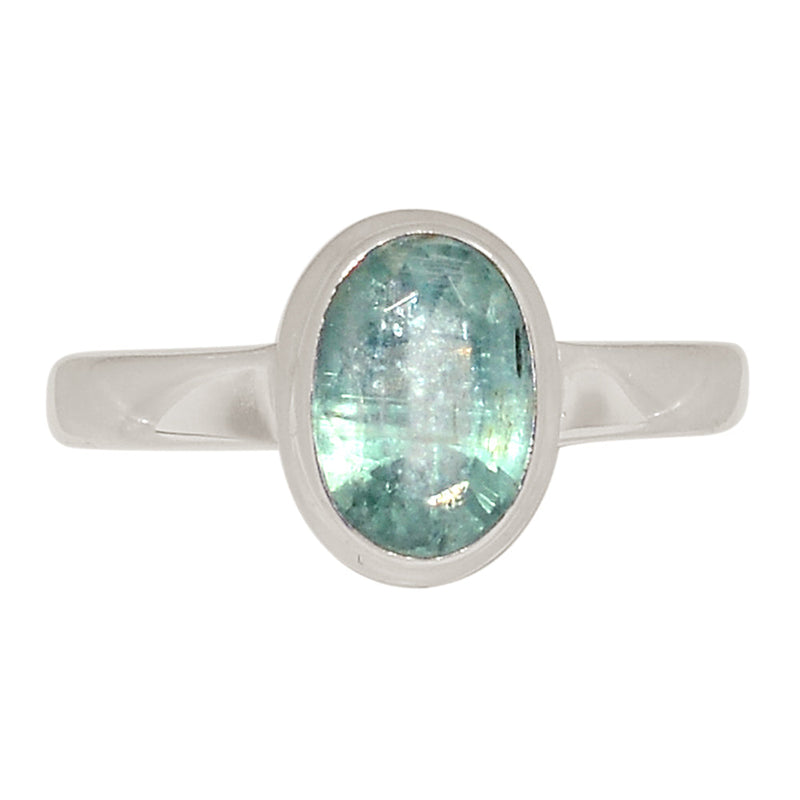 Aqua Kyanite Faceted Ring - AKFR281