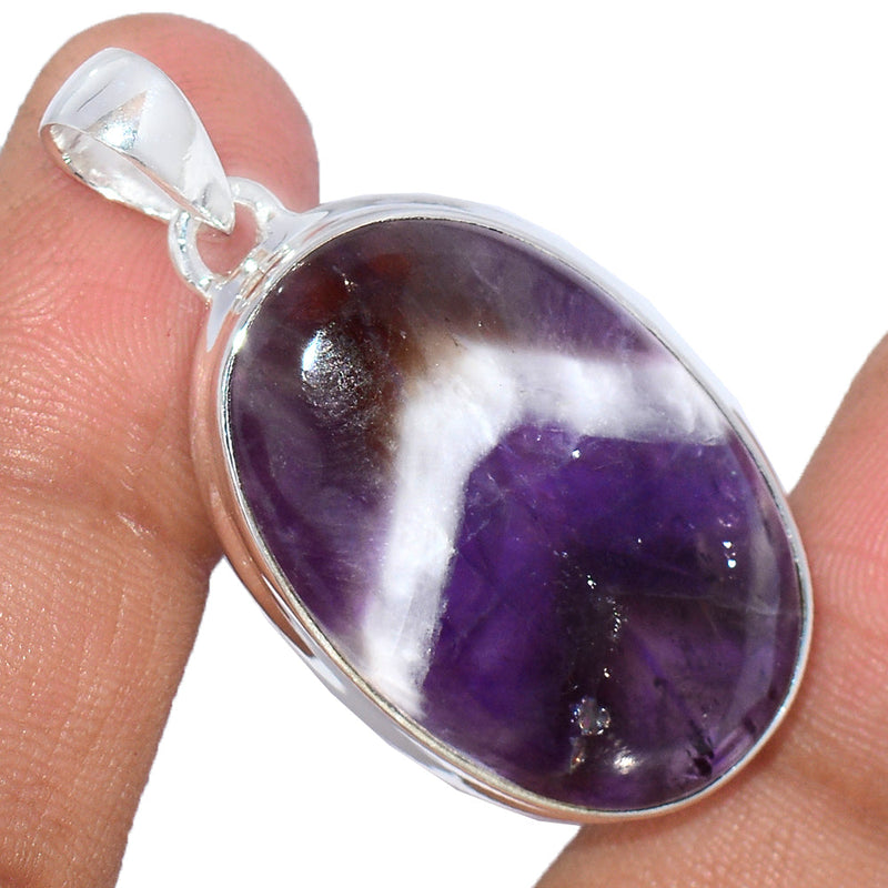 1.7" Amethyst Lace Agate Pendants - ALAP1091