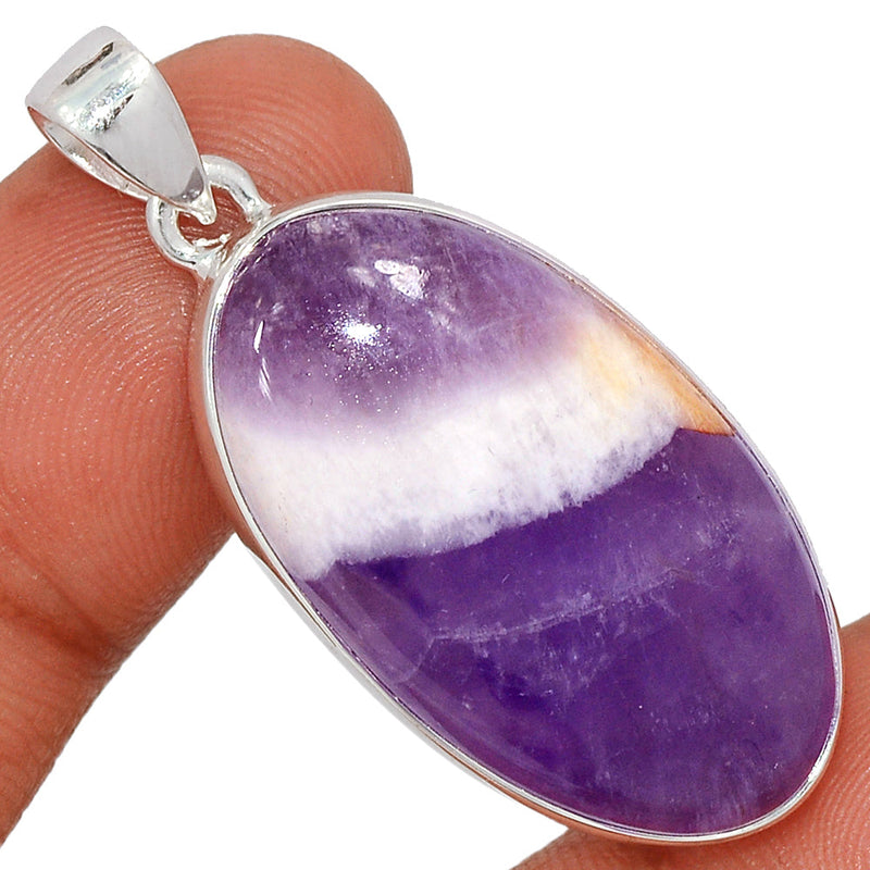 1.7" Amethyst Lace Agate Pendants - ALAP1175