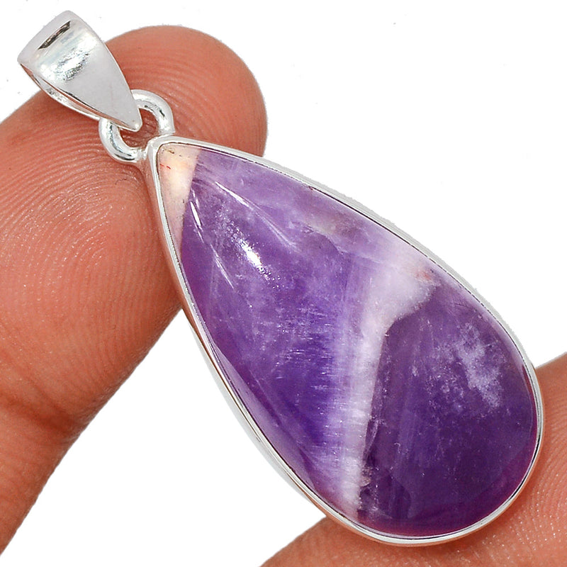 1.7" Amethyst Lace Agate Pendants - ALAP1198