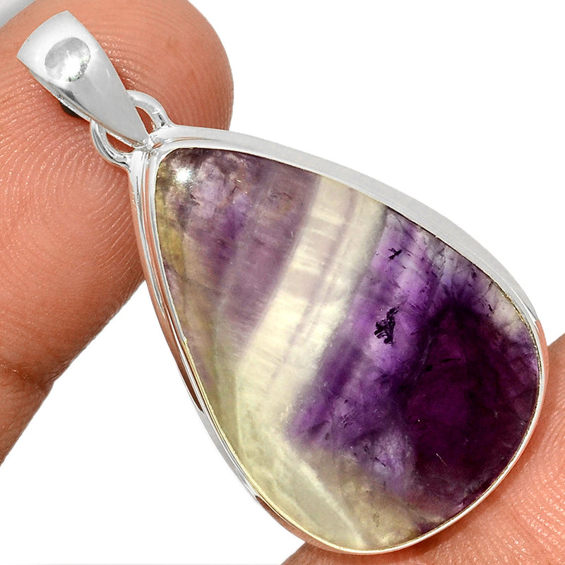 1.6" Amethyst Lace Agate Pendants - ALAP805