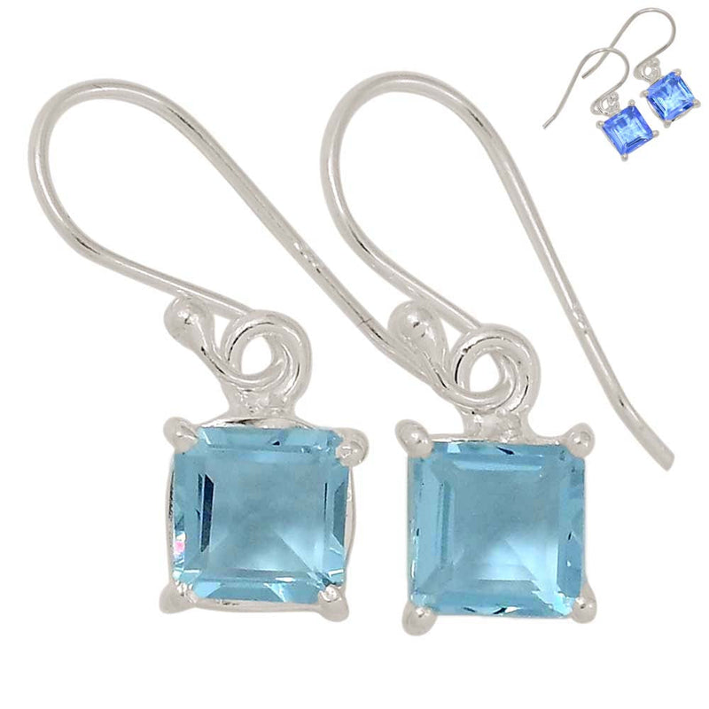 1" Claw - Lab Grown Color Change Alexandrite Earrings - ALXE13