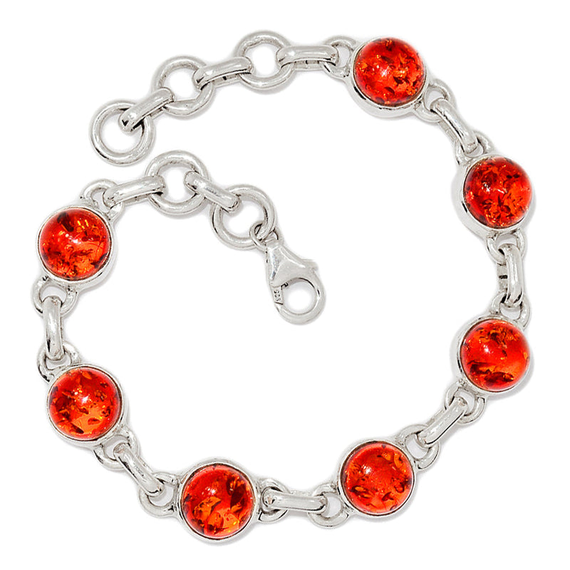 7.6" Treated Amber Bracelets - AMBB123