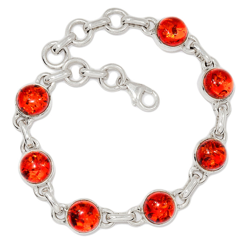 7.6" Treated Amber Bracelets - AMBB124