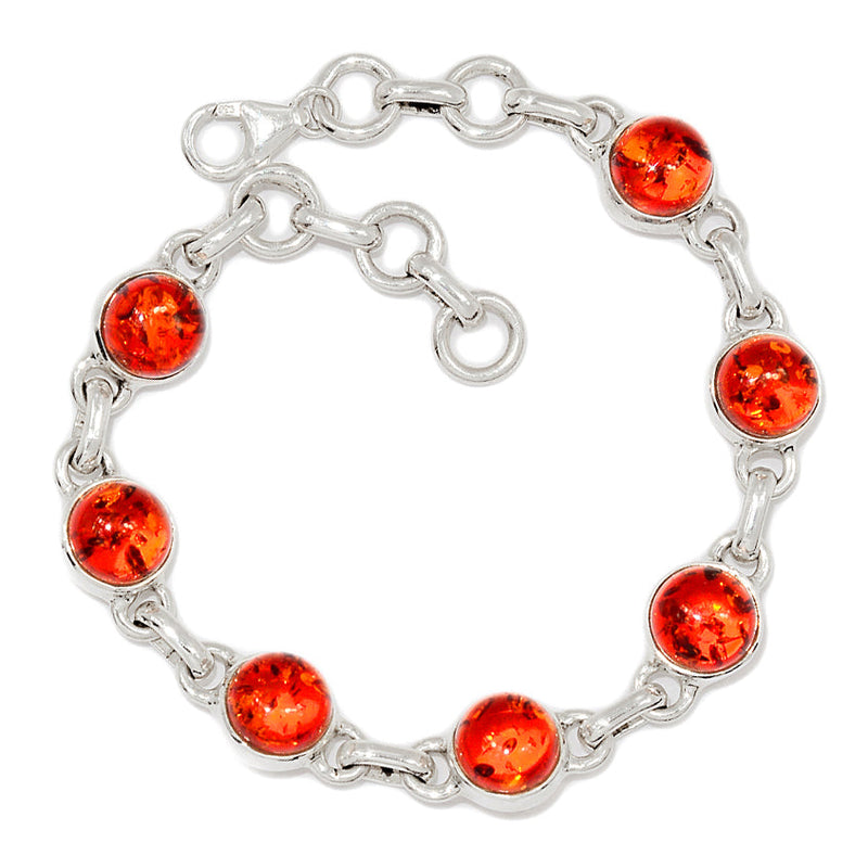7.6" Treated Amber Bracelets - AMBB128
