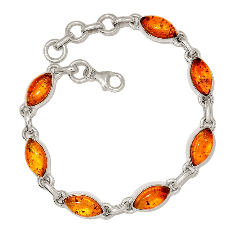 8.1" Treated Amber Bracelets - AMBB136