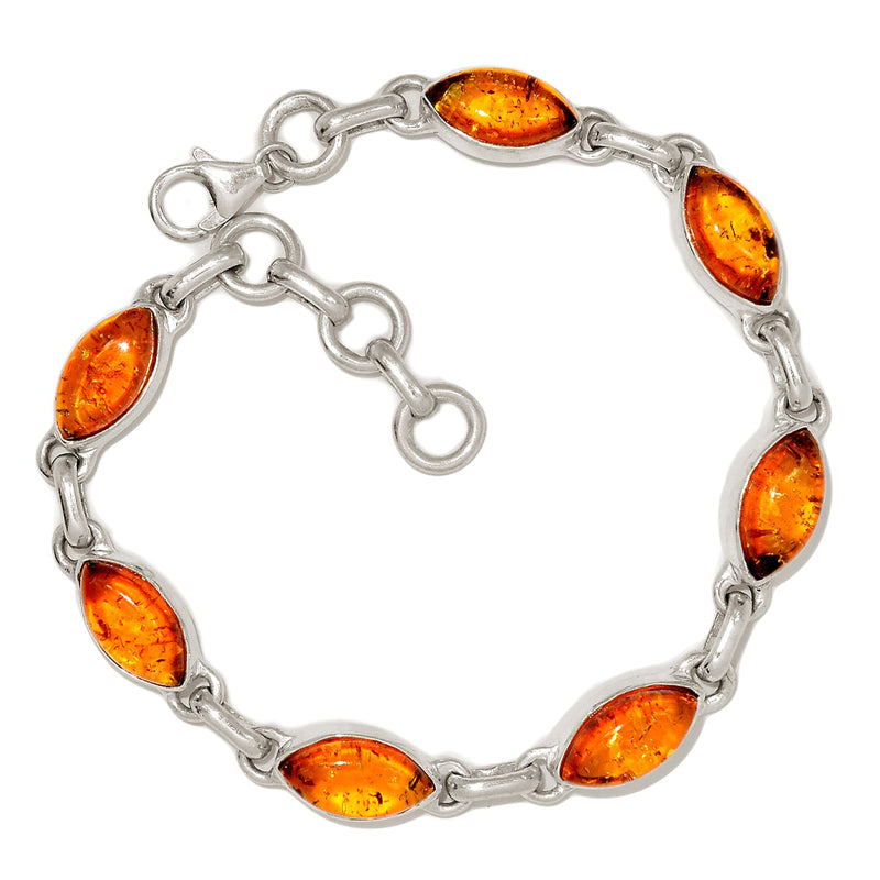 8" Treated Amber Bracelets - AMBB145