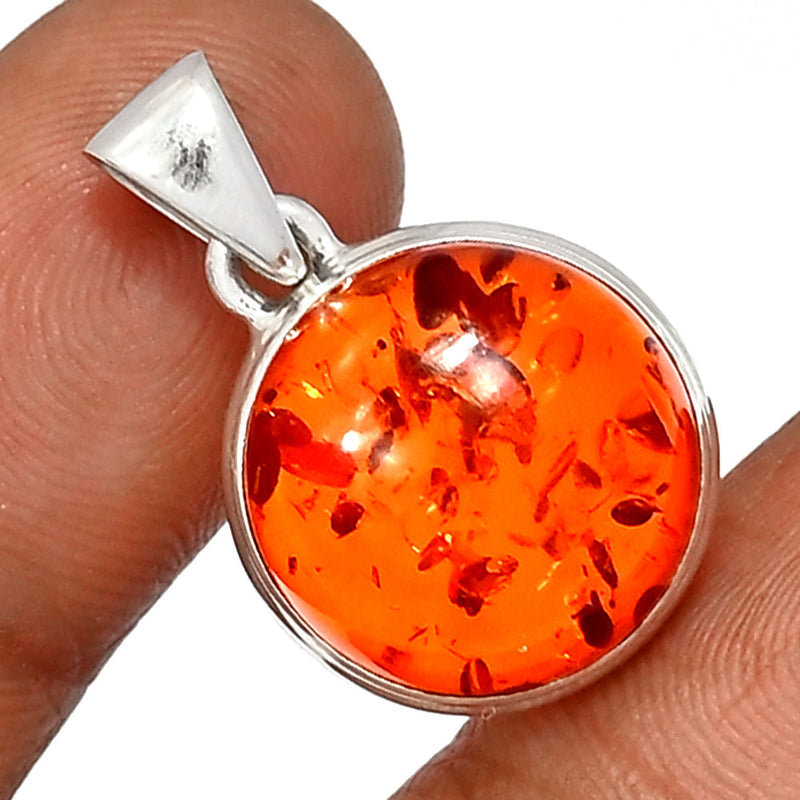 1.1" Treated Amber Pendants - AMBP1147