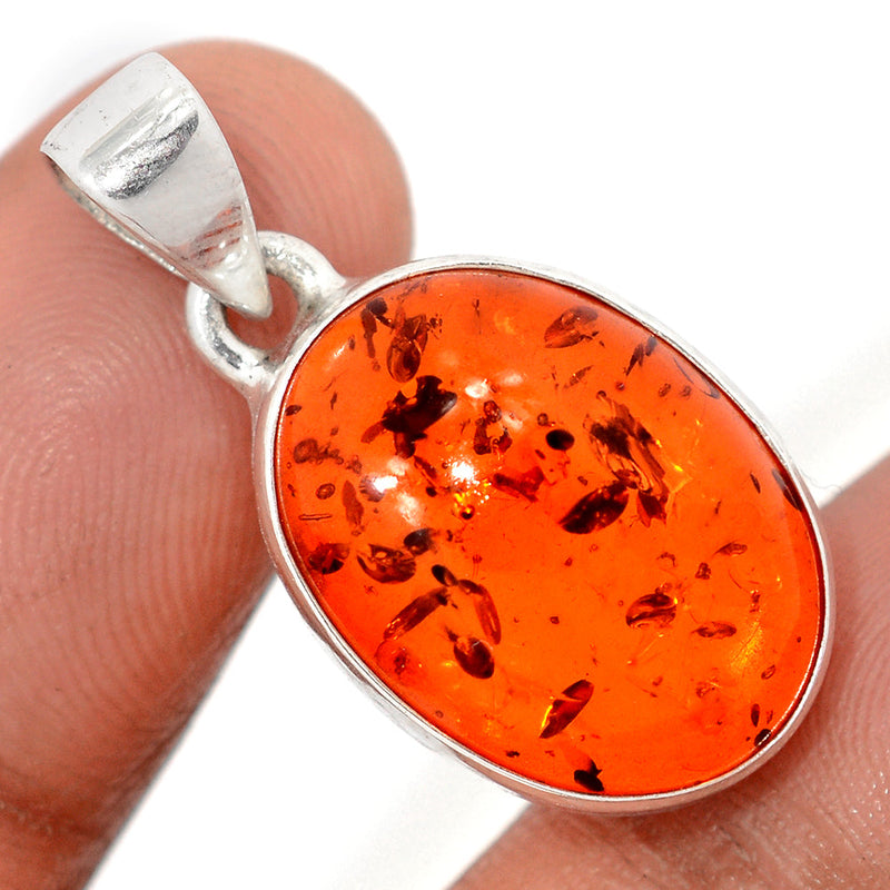1.2" Treated Amber Pendants - AMBP1169