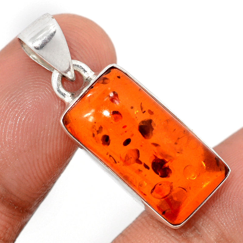 1.2" Treated Amber Pendants - AMBP1176