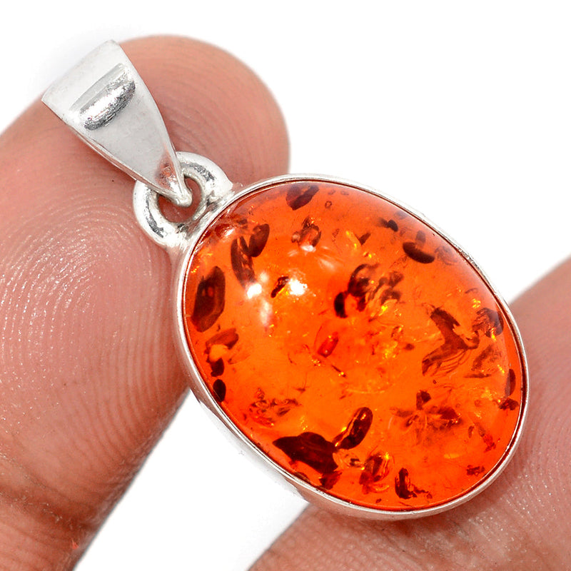 1.2" Treated Amber Pendants - AMBP1178