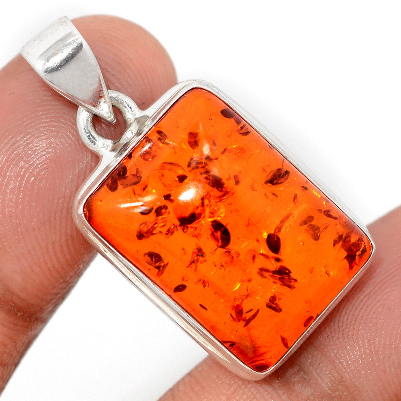 1.3" Treated Amber Pendants - AMBP1183