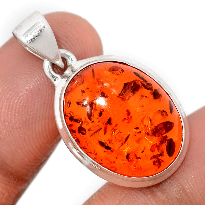 1.2" Treated Amber Pendants - AMBP1192