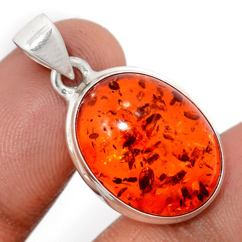 1.2" Treated Amber Pendants - AMBP1194