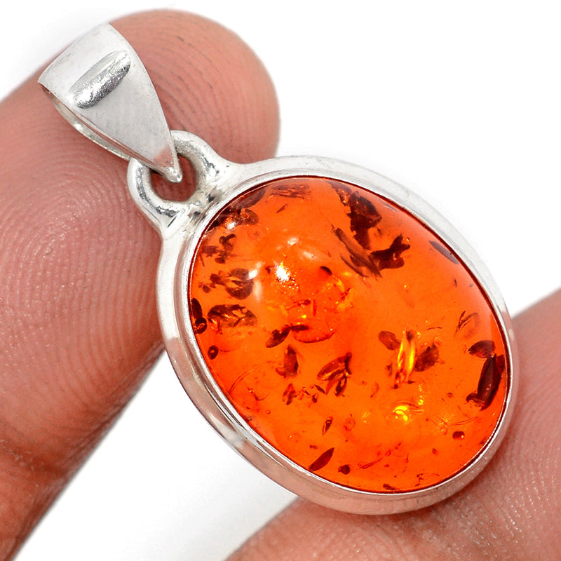 1.3" Treated Amber Pendants - AMBP1196