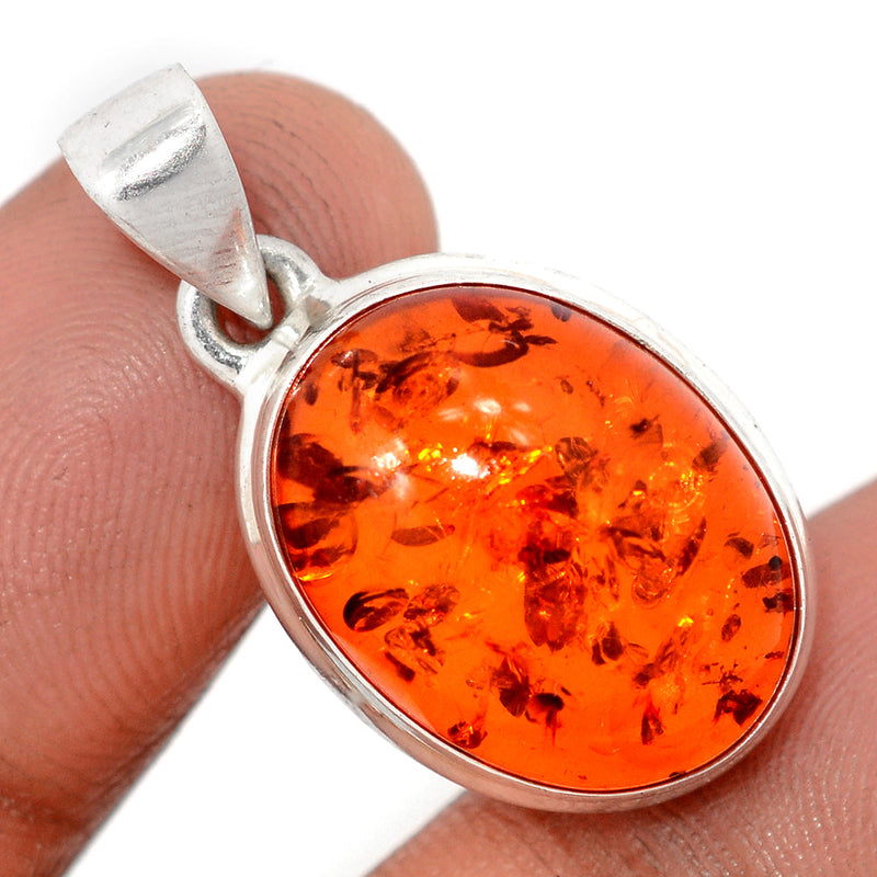 1.2" Treated Amber Pendants - AMBP1200