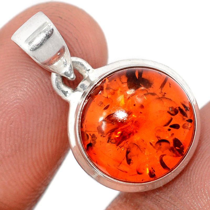 1" Treated Amber Pendants - AMBP1202