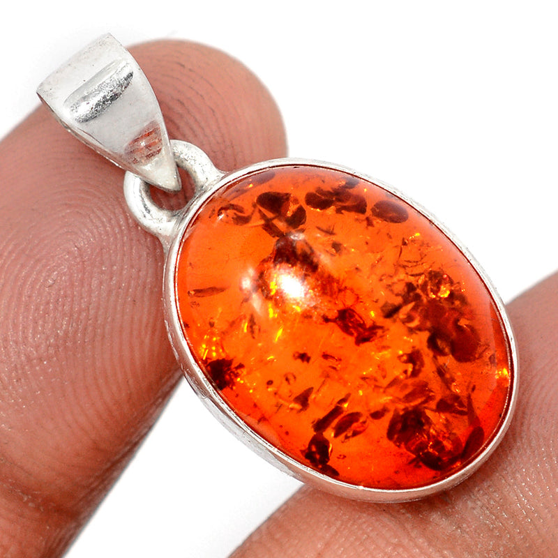 1.2" Treated Amber Pendants - AMBP1203