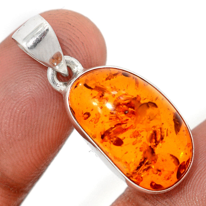 1.2" Treated Amber Pendants - AMBP1204