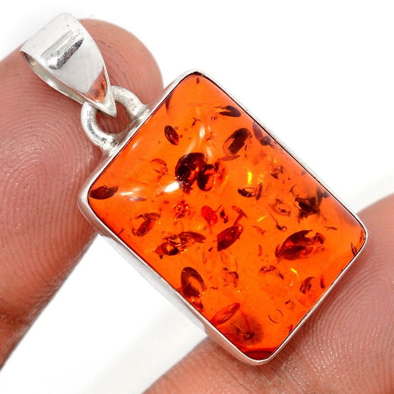 1.3" Treated Amber Pendants - AMBP1205