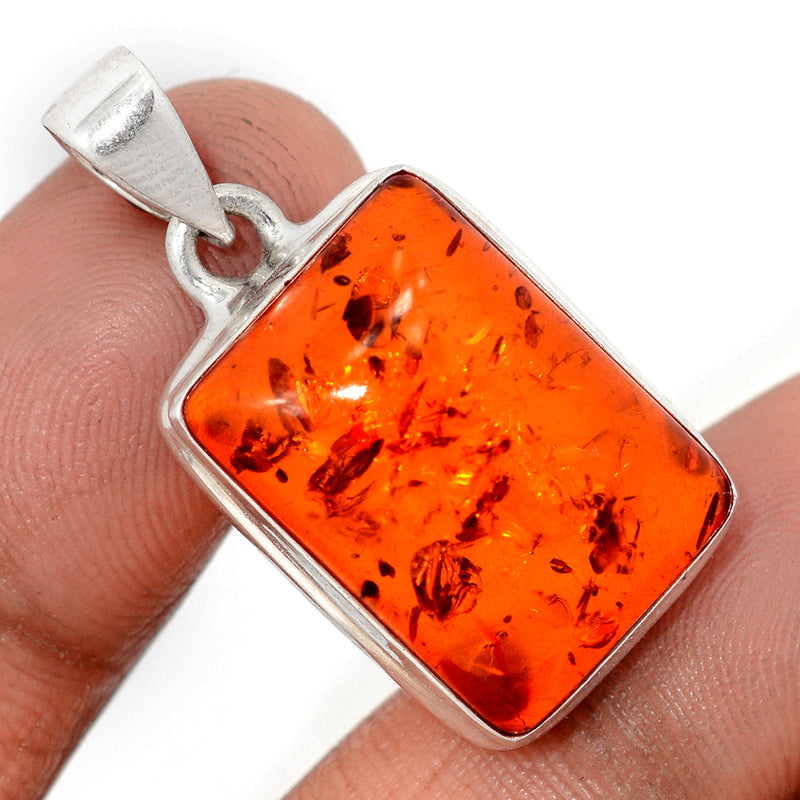 1.3" Treated Amber Pendants - AMBP1209