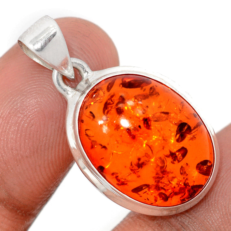 1.2" Treated Amber Pendants - AMBP1211
