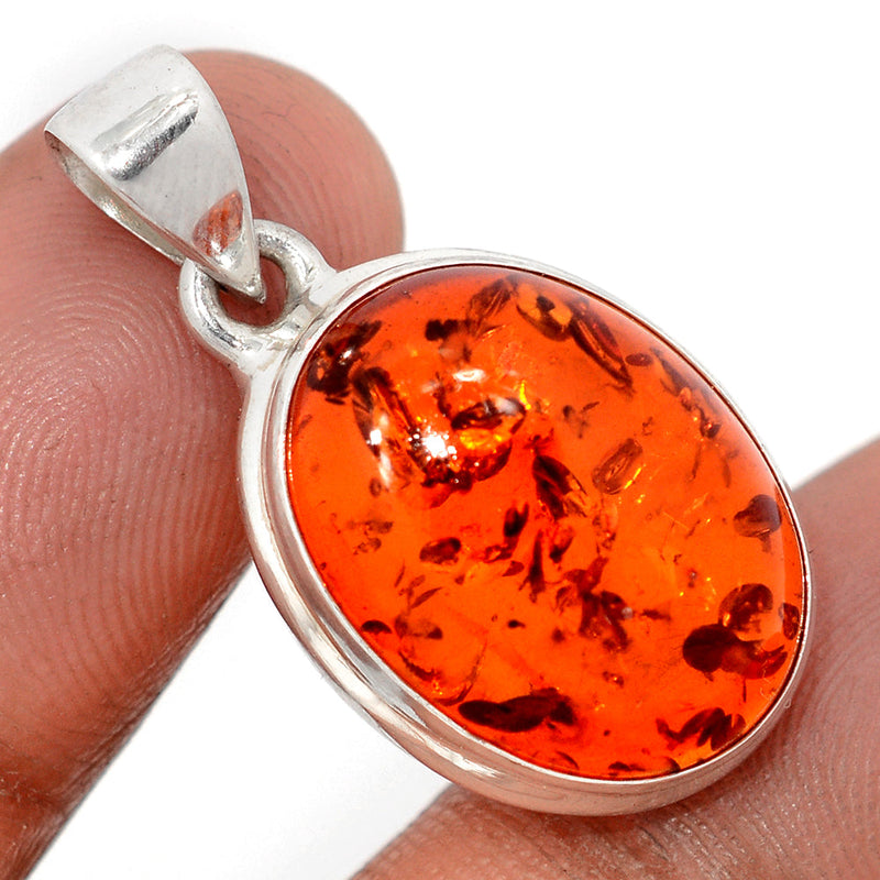 1.2" Treated Amber Pendants - AMBP1212