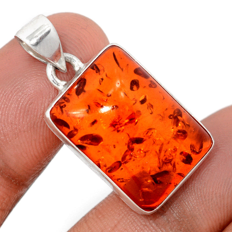1.3" Treated Amber Pendants - AMBP1213