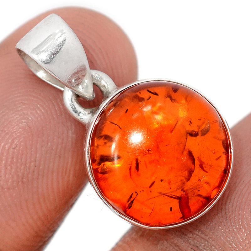 1" Treated Amber Pendants - AMBP1219