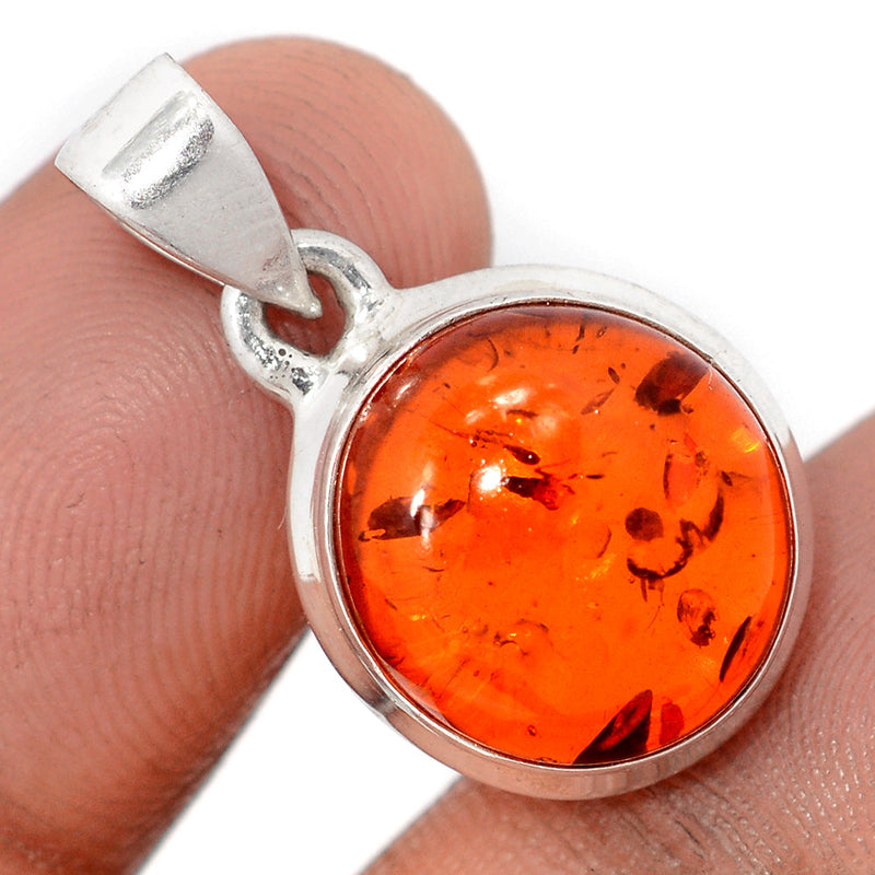 1.1" Treated Amber Pendants - AMBP1220