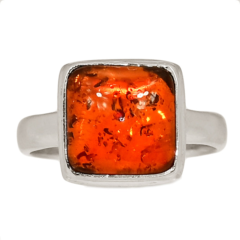 Treated Amber Ring - AMBR1096