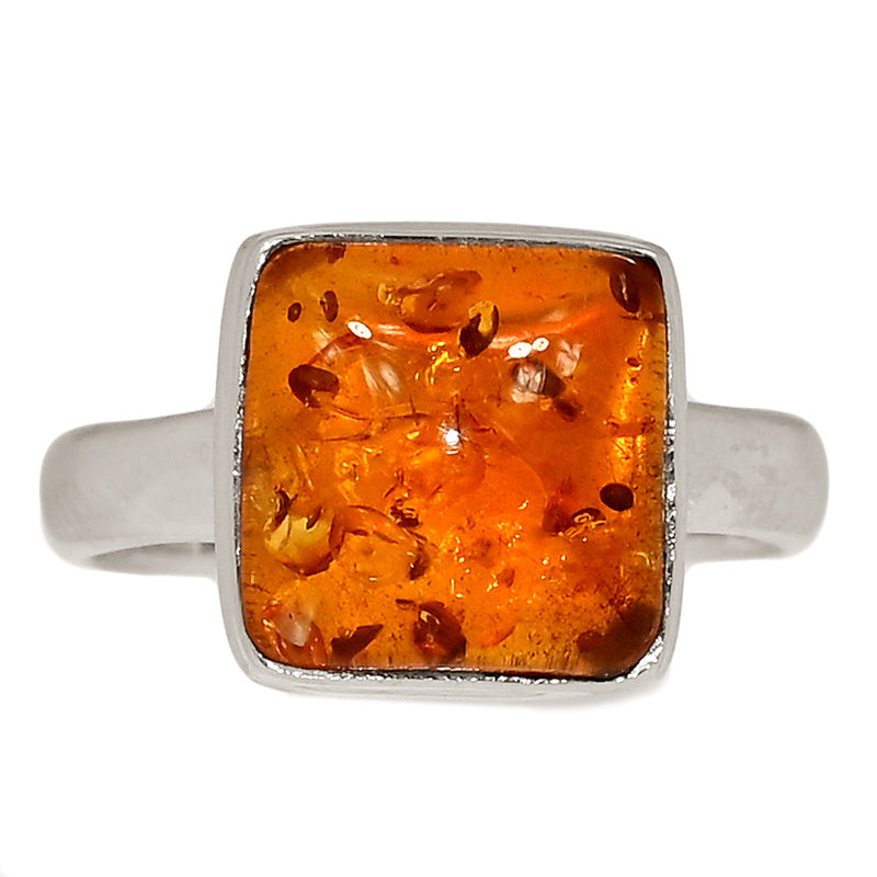 Treated Amber Ring - AMBR1118