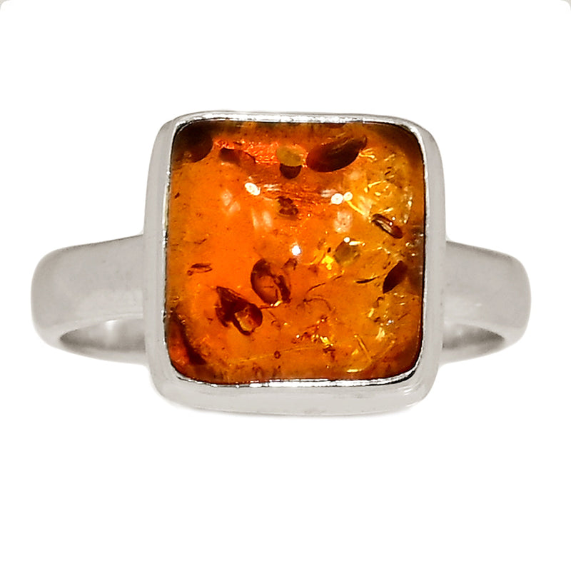 Treated Amber Ring - AMBR1123