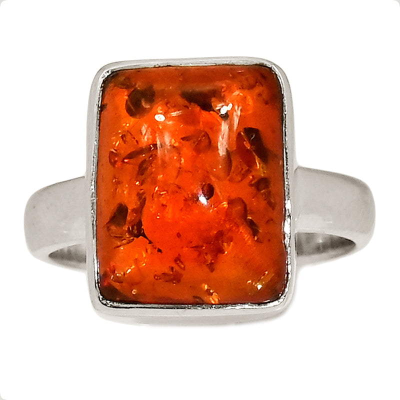 Treated Amber Ring - AMBR1129